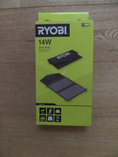 Ryobi RYSP14A Solar Panel 14W Work Camping Festivals Fishing Trekking BNIB