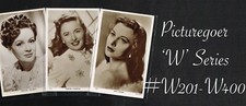 PICTUREGOER - 'W' Series 1940s ☆ FILM STAR ☆ Postcards #W201 to #W400