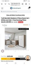 Bedroom furniture 3 pieces set Tutti Bambini
