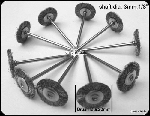Steel wire wheel brushes - 10,