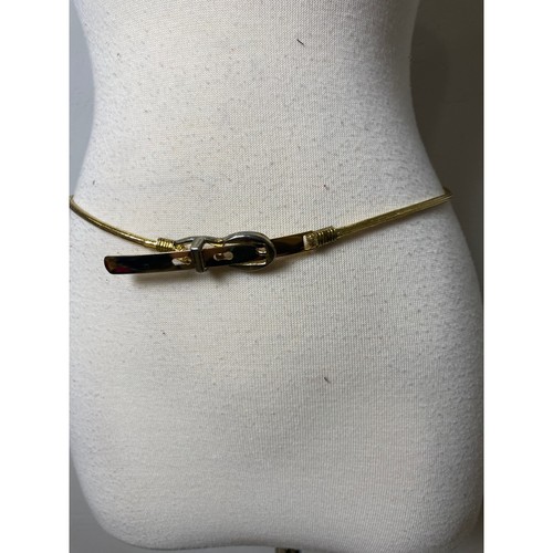 Vintage gold snake chain belt - vintage,