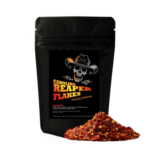 Carolina reaper chilli flakes - chilli,