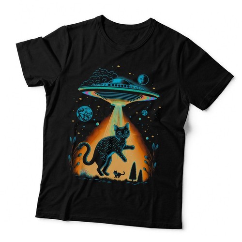 Cute alien abduction funny cat - abduction,