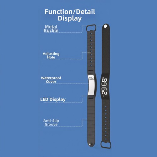 Vibrating wristband with sleep - vibrating,