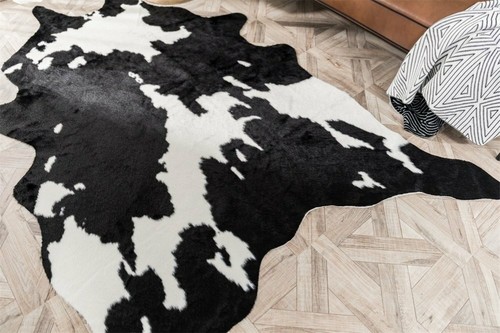 Large faux fur cowhide rugs - large,