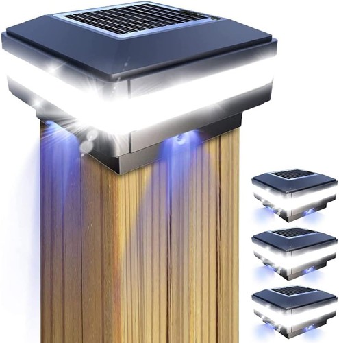 Solar post lights fence - post, lights,