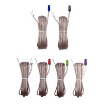 6x Pcs Red Gray Speaker Wires