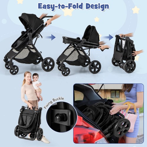 Convertible baby stroller - baby,