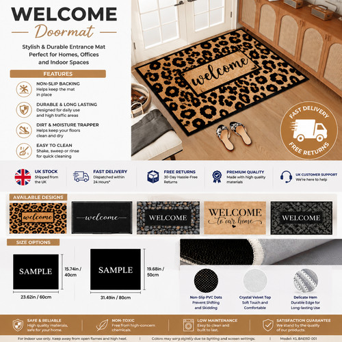 Non slip door mat - non,