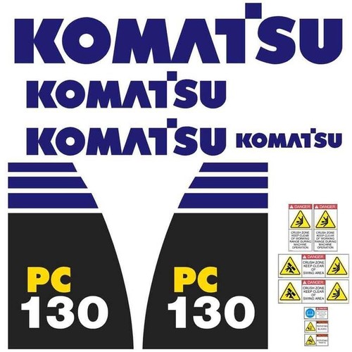 Decal sticker set komatsu - decal,