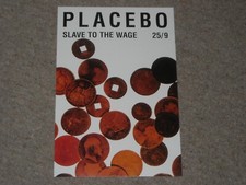Placebo Record Company Shop Promo Poster Slave To The Wage Single 2000 - WFH!