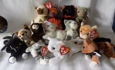 TY  BEANIE -CATS ONLY - Buy as many as you want - 1 POSTAGE PRICE !