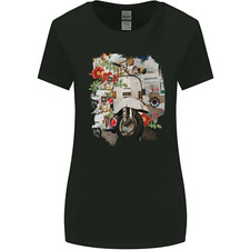 Scooter Colage MOD Culture Moped Bike Womens Wider Cut T-Shirt