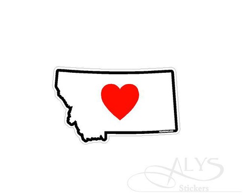 Love montana state map - i,