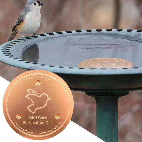 Bird bath copper - bird, pure