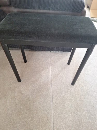 Vintage black velour storage - velour,