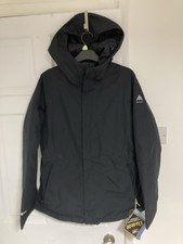 Burton Powline GTX True Black Snowboard Jacket, Womens Medium Brand New