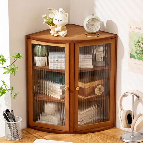Bamboo corner kitchen storage - bamboo,