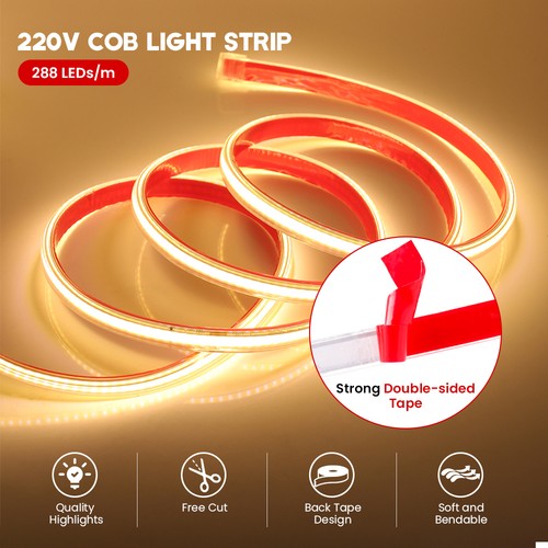 220v led strip lights - 220v, adhesive