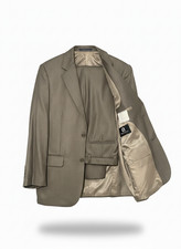 Men's 2-Piece Wool Blend Suit Classic Golden Brown