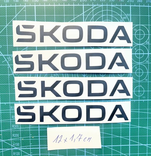 Skoda logo stickers - 4pcs.,