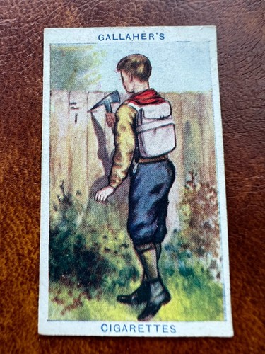 Gallaher cigarette card boy - card,