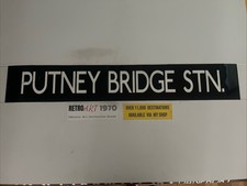 Putney Bridge Station - London Bus Destination Blind 15a 42” Gift