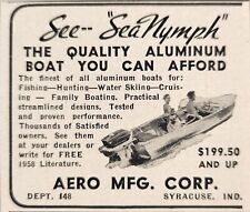 1958 Print Ad Sea Nymph