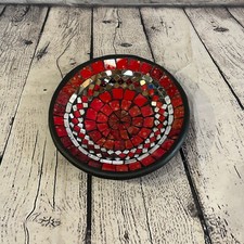 20cm Red Round Mosaic Handmade
