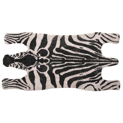 Large faux zebra skin coir - large,