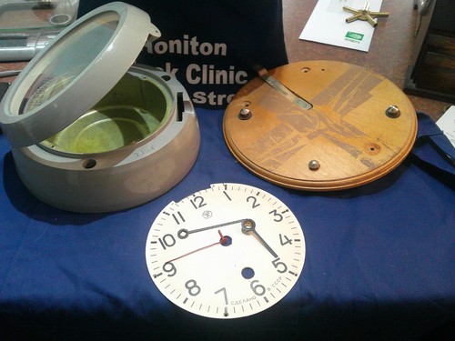 Ships bulkhead clock - bulkhead, case