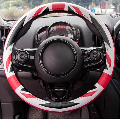 Leather steering wheel cover - leather,