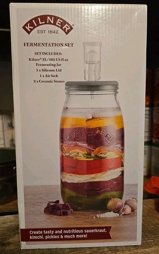 Kilner fermentation set jar - kilner,
