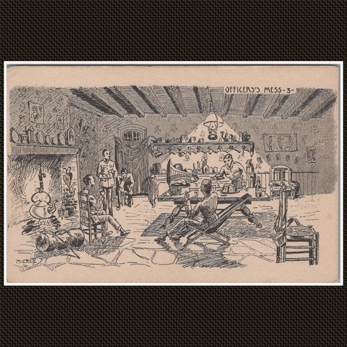 Officers mess interior comic - officers's,