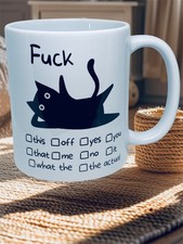 Mug 11 oz print Black Cat