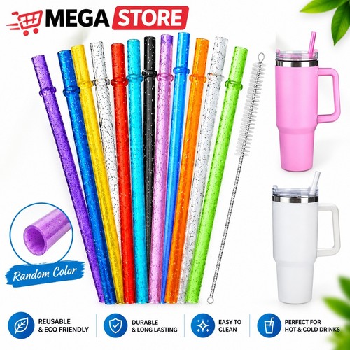 12pcs long reusable plastic - 12pcs,
