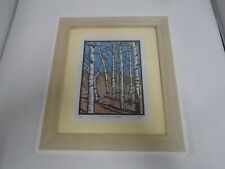 Silver Birch, Rockpley By Hoe Signed Limited Edition Print 4/8 Framed