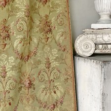 50 X 84 antique GREEN Rococo