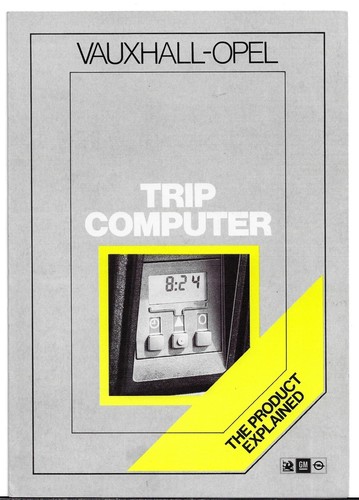 Vauxhall opel trip computer - trip,