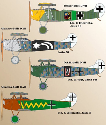 Lifelike decals fokker - decals, d.vii
