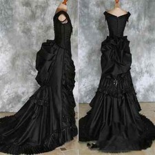 Taffeta Beaded Gothic Wedding