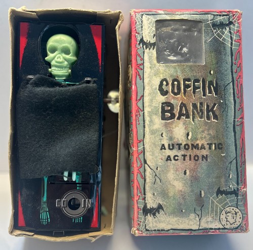 Vintage yone japan coffin bank - yone,