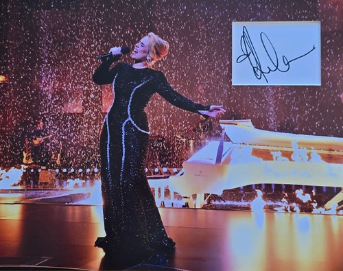 Adele signed 14x11 - adele, photo