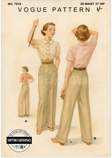 1940's Sewing Pattern for