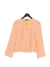 Tara Jarmon Women's Blouse UK 8 Pink Silk with Spandex Basic