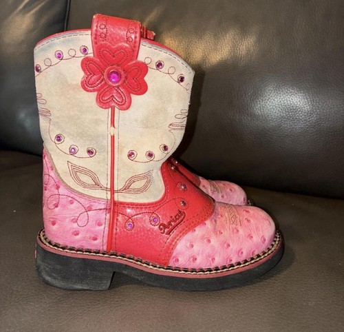 Ariat girl pink and red - and,
