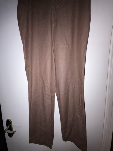 Ladies brown linen trousers - ladies,
