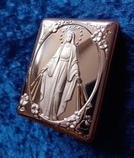 SMALL RELIGIOUS ICON OF VIRGIN MARY. 6.7CM X 5.2CM  GREAT CONDITION .