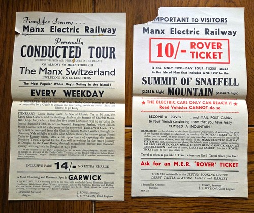 Vintage manx electric railway - manx,
