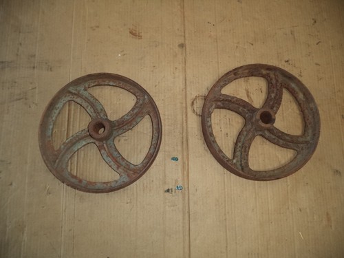 Cast iron wheels - cast, 2